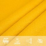 vidaXL Voile d'ombrage 160 g/m² trapèze jaune 4/5x3 m PEHD