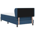 vidaXL Lit boxspring avec matelas avec matelas Bleu 80 x 200 cm tissu