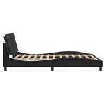 vidaXL Cadre de lit sans matelas Zadar noir 160x200 cm similicuir