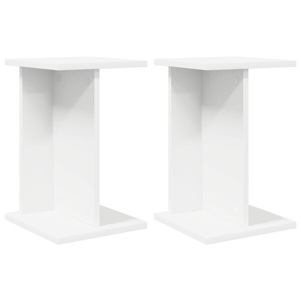 vidaXL Support de Plante 2 pièces Blanc 25 x 25 5 x 40 5 cm