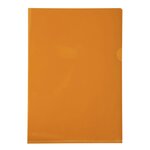 Etui de 100 pochettes Coin PVC Lisse Haute Résistance 13/100e - A4 - Orange EXACOMPTA