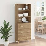 vidaXL Haut Armoire avec tiroir Chêne artisanal 69 5 x 32 5 x 180 cm