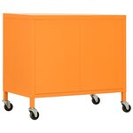 vidaXL Armoire de rangement Orange 60x35x56 cm Acier