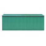 vidaXL Abri de jardin 257x489x181 cm Métal Vert