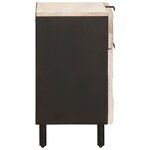 vidaXL Cabinet de chevet Blanc 50 x 33 x 60 cm Bois de mangue massif