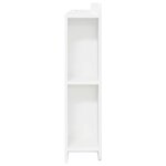 vidaXL Cabinet de Tête de Lit avec stockage Blanc 135 x 18 5 x 80 cm