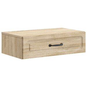 vidaXL Table d'appoint murale Chêne Sonoma 59 x 34 5 x 17 cm