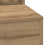 Coiffeuse vidaXL avec éclairage LED en chêne artisan  50x41x135 cm