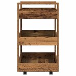 vidaXL Chariot de cuisine Bois ancien 60 x 45 x 80 cm