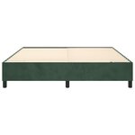 vidaXL Cadre de lit sans matelas vert foncé 200x200 cm velours