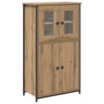 vidaXL Haut Armoire Chêne artisanal 62 x 32 x 106 5 cm