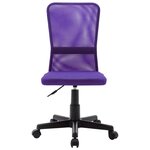 Chaise fauteuil siège de bureau informatique étude Violet 44 x 52 x 100 cm tissu en maille pourpre 02_0024074