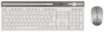 Pack Clavier - Souris sans fil Bluestork Silent Office Pack (Blanc/Gris)