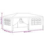 vidaXL Tente de réception avec parois latérales 4x6 m Bleu 90 g/m²