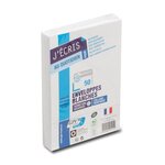 Paquet de 50 enveloppes blanches c6 114x162 75 g bande de protection gpv