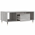vidaXL Table basse Sonoma gris 90x50x36 5 cm Bois d'ingénierie