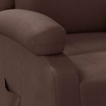 vidaXL Fauteuil inclinable Marron Similicuir