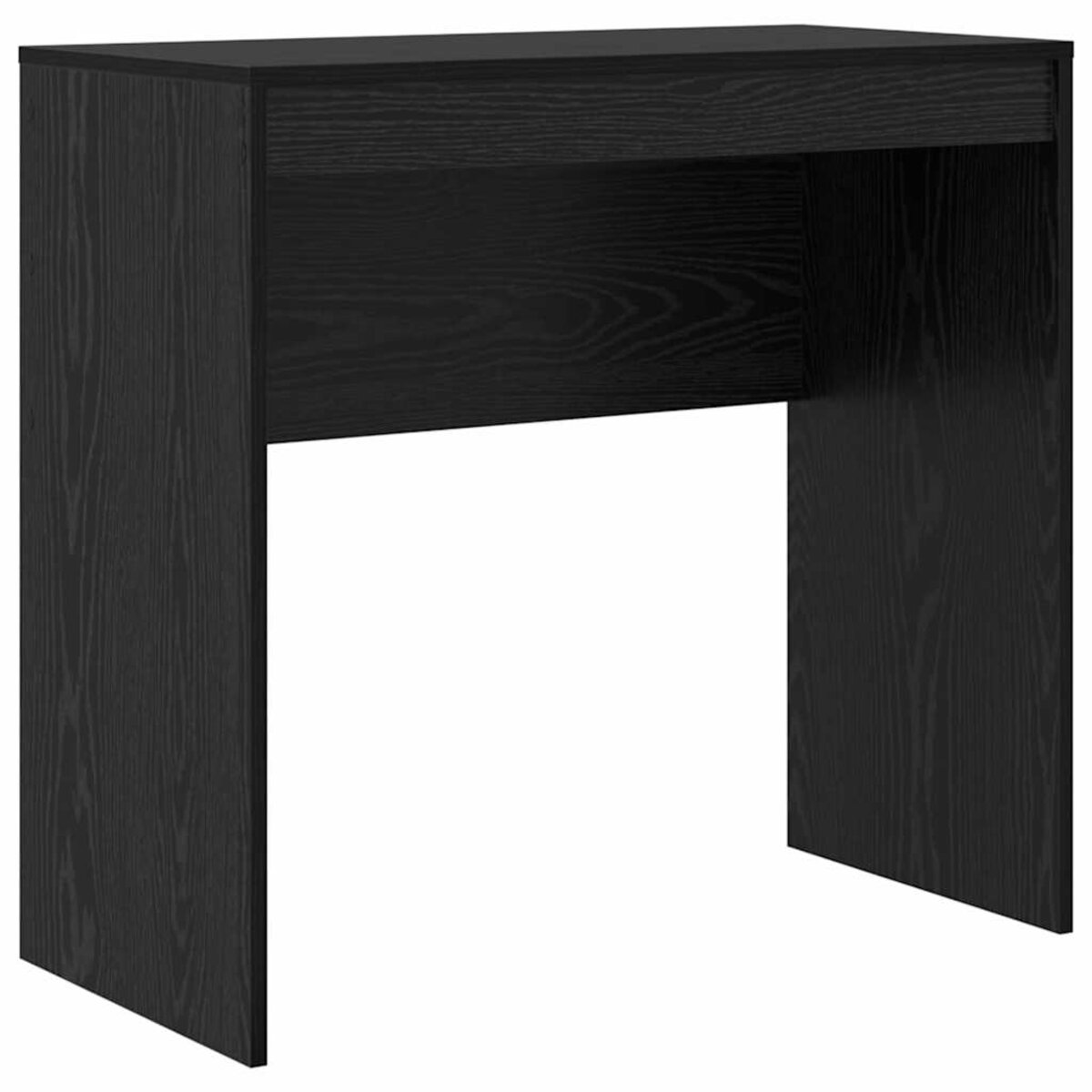 Armoire De Bureau Noir Chêne 60x32x190 Cm – Rangement 5 Espaces, Bois Composite, Design Moderne