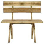 vidaXL Banc de jardin 110 cm bois de pin imprégné