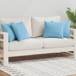 vidaXL Oreiller d'extérieur lot de 4 45 x 45 cm Bleu clair