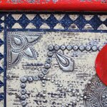 vidaXL Coffre de rangement Bois de manguier rouge 80 x 40 x 45 cm