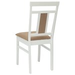 vidaXL Chaise de salle à manger 2 Pièces Blanc et marron