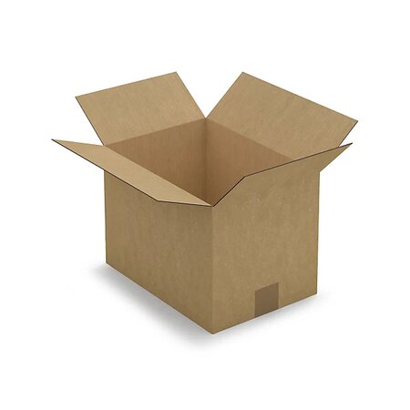 Caisse carton brune simple cannelure raja 31x22x22 cm (lot de 25)