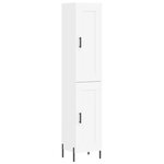 vidaXL Buffet haut Blanc 34 5x34x180 cm Bois d'ingénierie