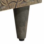 vidaXL Armoire lavabo de salle de bain bois massif de manguier