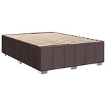 vidaXL Sommier à lattes de lit avec matelas Marron foncé 160x200 cm