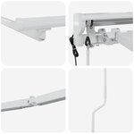 vidaXL Cadre de store électrique avec LED Blanc 4 × 3 m Aluminium