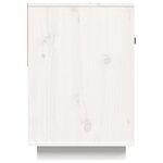 vidaXL Meuble TV Blanc 90x40x60 cm Bois de pin massif