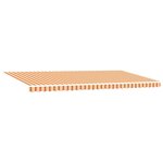 vidaXL Auvent Rétractable with jaune et orange 600 × 350 cm tissu