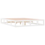 vidaXL Cadre de lit sans matelas blanc 180x200 cm bois massif