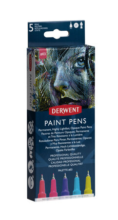 Marqueurs peinture opaque Derwent Paint Pen 5 palette n°3