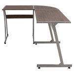 vidaXL Bureau d'angle marron bois d'ingénierie
