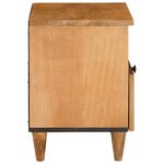 vidaXL Table de chevet avec tiroir Marron clair 40 x 33 x 46 cm