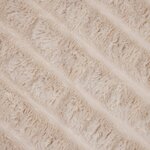 vidaXL Jeté Beige 200 x 150 cm Toison