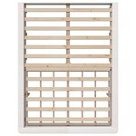 vidaXL Cadre de lit avec stockage Blanc 140 x 190 cm bois