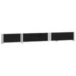 vidaXL Jardinière noir 150x50 cm bois massif de pin