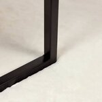 vidaXL Tapis en Fourrure Synthétique de Lapin Blanc 80 x 250 cm