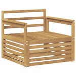 vidaXL Canapé d’extérieur Bois d'Acacia Massif Blanc