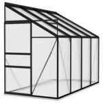 vidaXL Serre Anthracite Aluminium 5 24 m³