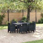 vidaXL Ensemble de salle à manger pour jardin 7 Pièces Anthracite