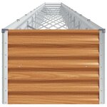 vidaXL Jardinière surélevée 1164 x 50 x 36 cm Acier galvanisé