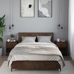 vidaXL Tables de chevet 2 Pièces chêne marron 40x31x50 cm bois ingénierie