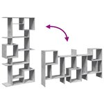 vidaXL Bibliothèque gris béton 92x29x188 cm bois d'ingénierie