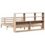 vidaXL Lit bibliothèque sans matelas 180x200 cm bois massif de pin