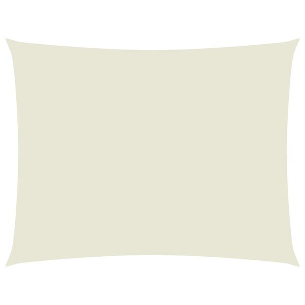 vidaXL Voile de parasol tissu oxford rectangulaire 3 5x4 5 m crème