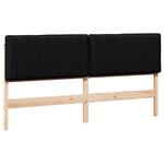 vidaXL Tête de lit capitonnée Marron et Noir 180 cm Pin massif